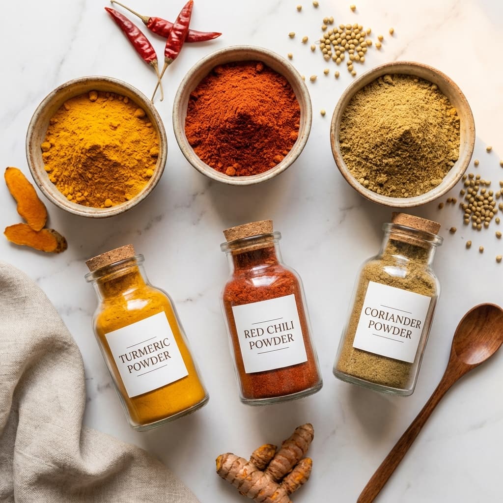 Export Quality Pure Spices (Turmeric, Chilli, Coriander)